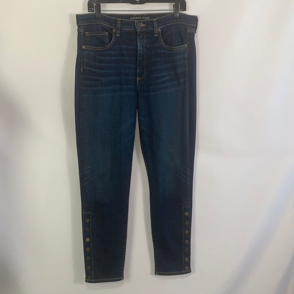 Veronica Beard Denim With Snap Bottom Jeans